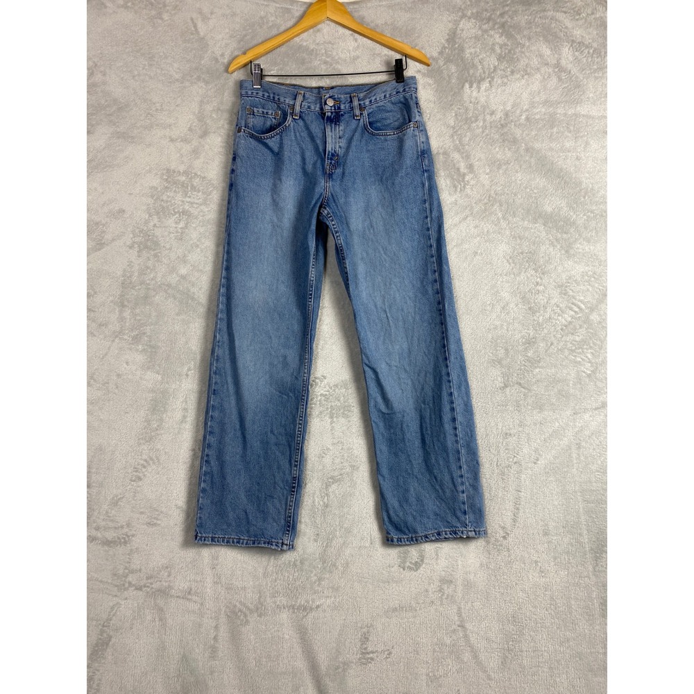 Vintage Levi's 577 Mens Lower Rise Loose Fit Jeans Medium Wash Blue Denim